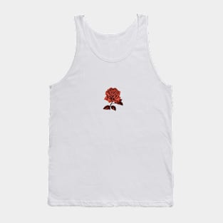 Sad red rose Tank Top